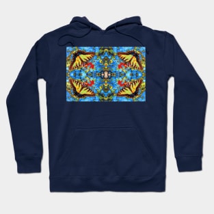 Digital Butterfly Design Hoodie